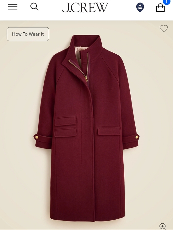 J. Crew Jackets & Blazers - J Crew Long Toscana Coat In Wool Blend - Warmed Walnut Color Size 00